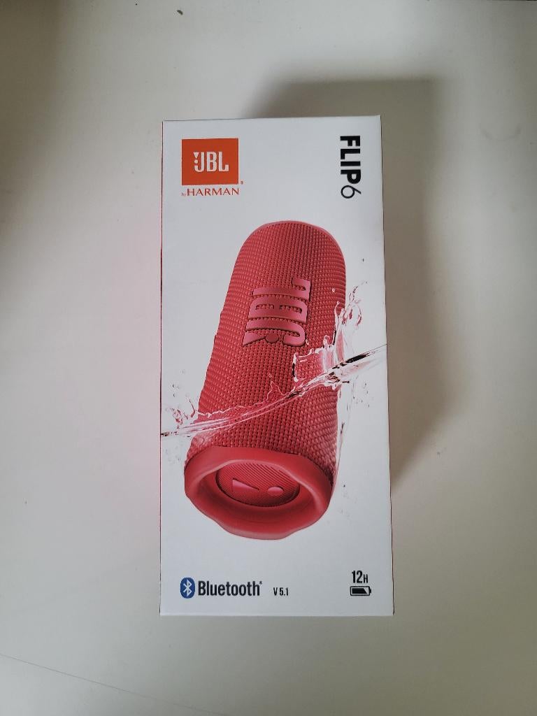 JBL Bluetooth speaker Flip 6 rood, Audio, Tv en Foto, Verzenden, Nieuw, Overige typen, JBL