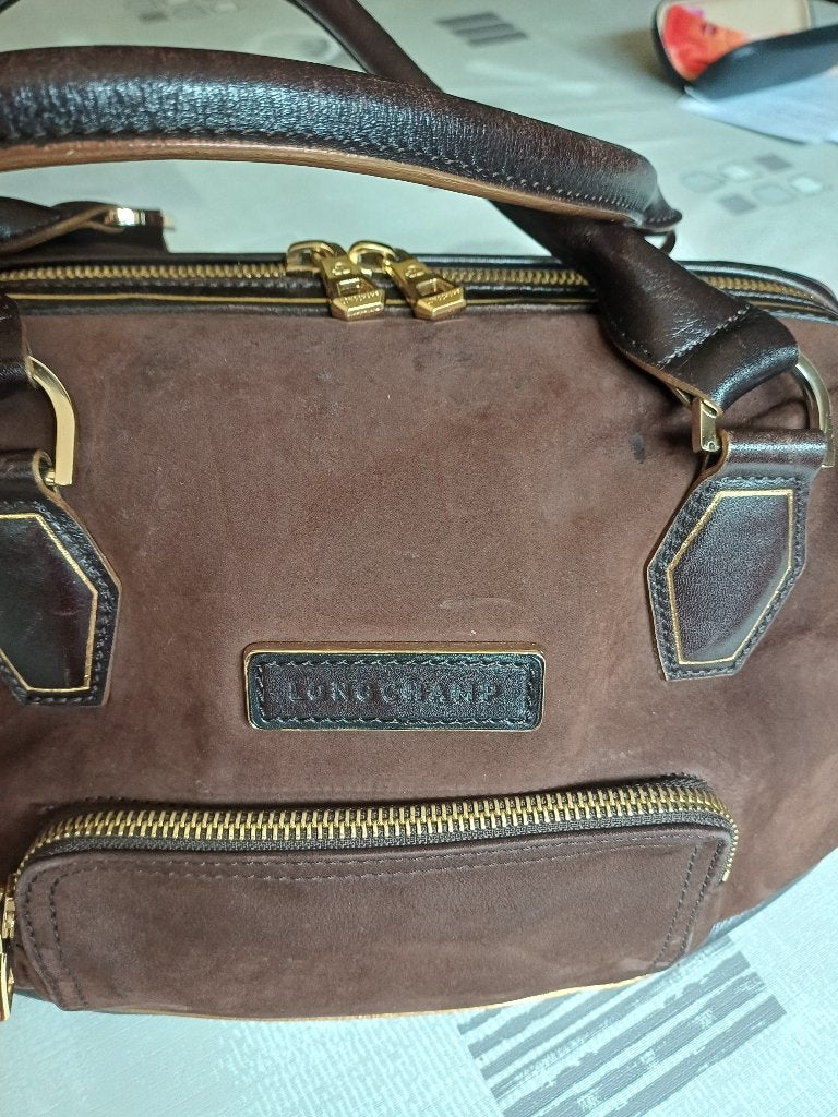 handtas Longchamp, Ophalen of Verzenden, Zo goed als nieuw, Bruin, Handtas