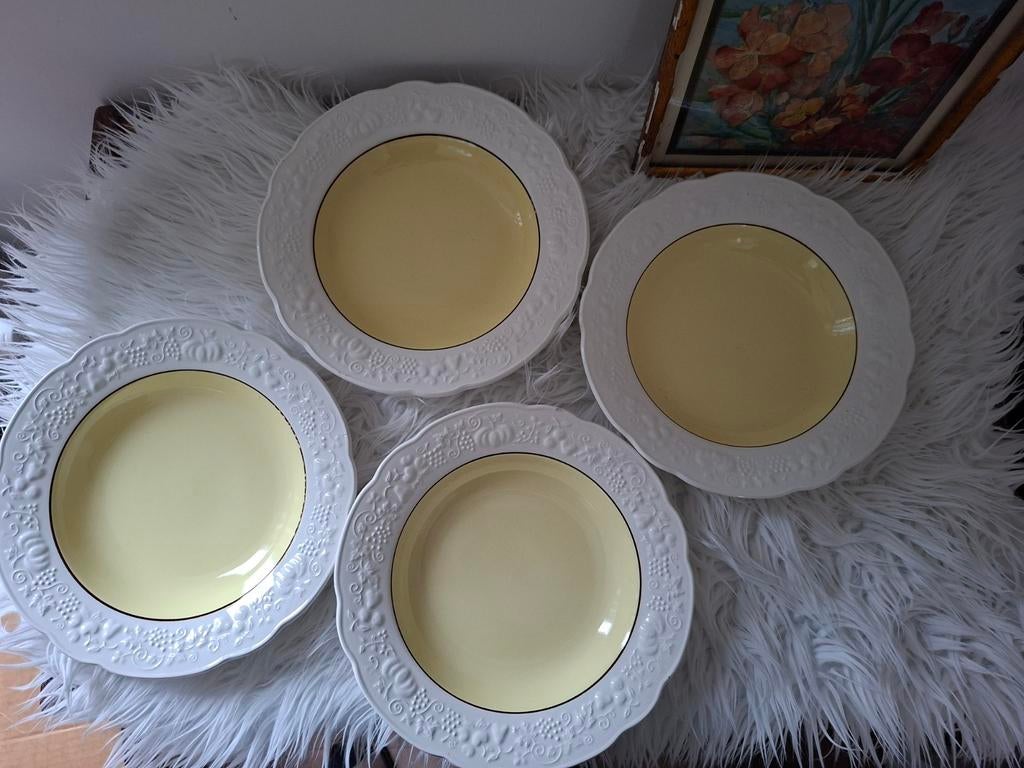 Borden Safran Digoin Frankrijk paastafel, Antiquités & Art, Enlèvement ou Envoi