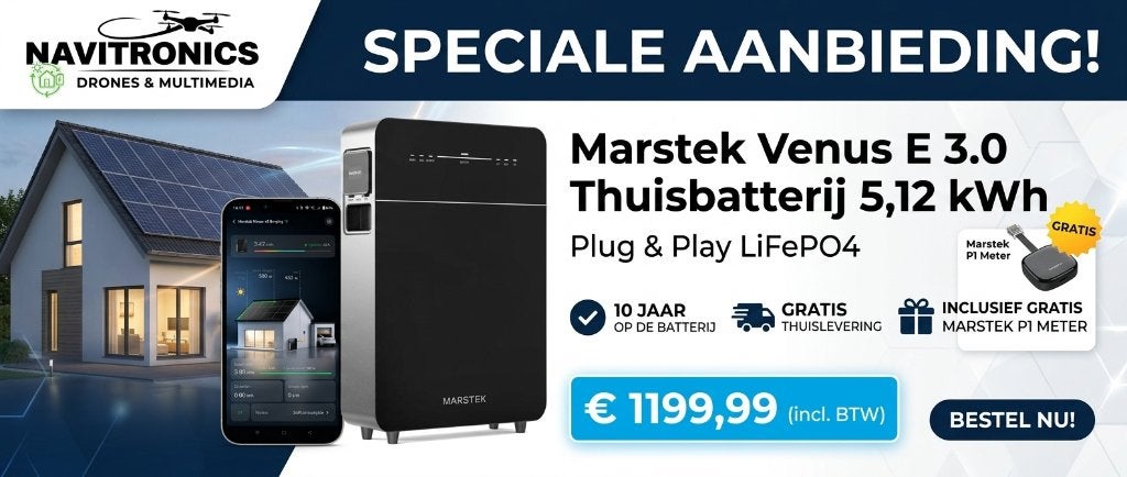 MARSTEK VENUS E V3 PLUGIN BATTERIJ 5,12kWh INCL P1 METER, Ophalen of Verzenden, Nieuw, Oplaadbaar