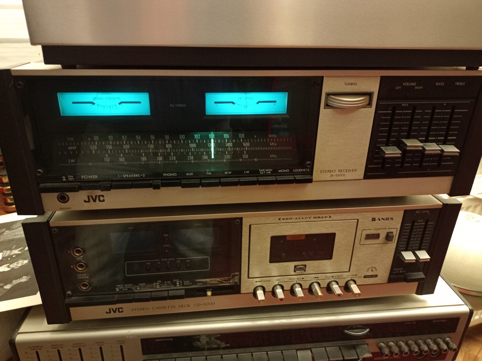 Ampli tuner et platine cassette vintage JVC, Enlèvement, JVC