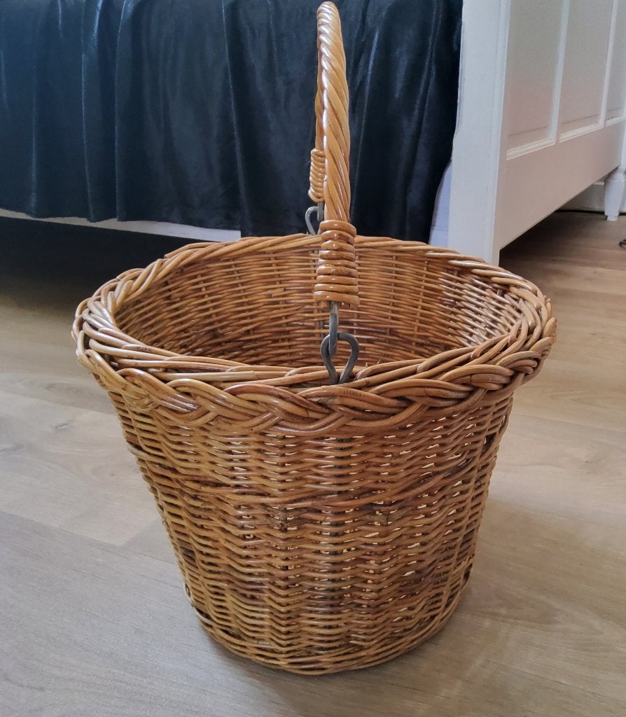 Fietsmand / winkelmand / picknickmand / rieten mand nieuw, Met hengsel, Mand, Nieuw, Ophalen of Verzenden