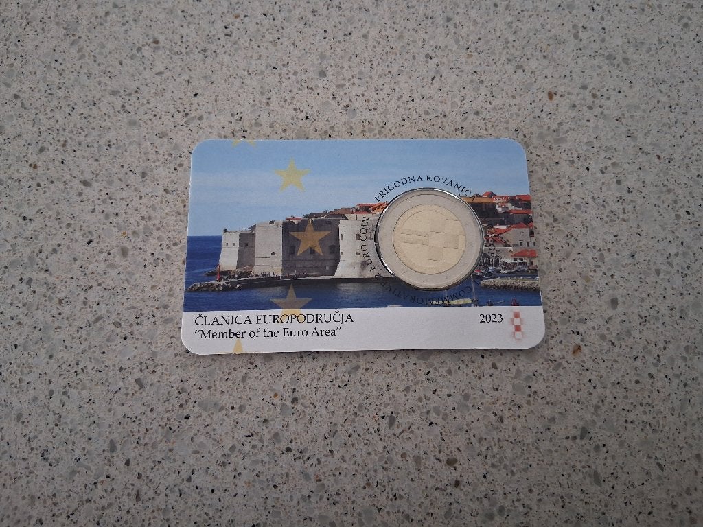2 euro Kroatië 2023 Lid van de Eurozone Coincard, Postzegels en Munten, Munten | Europa | Euromunten, Ophalen of Verzenden, Overige landen