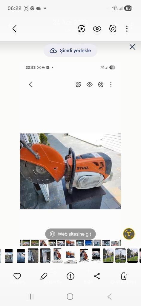 Stihl 700, Ophalen