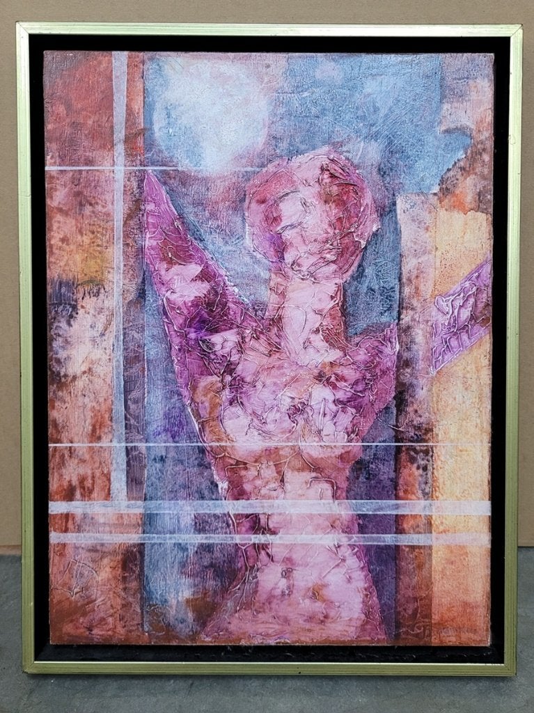 Michèle DELVAUX, Quoi éternité ?, Antiek en Kunst, Ophalen of Verzenden, Gesigneerd, Olieverf, Paneel