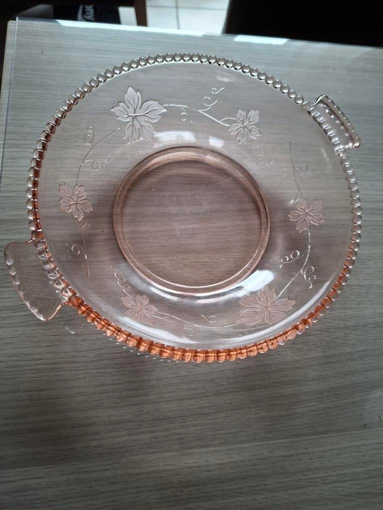 Glazen schaal art deco 1940., Ophalen