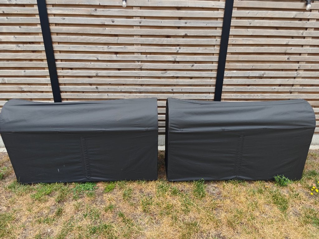 2x IKEA TOSTERÖ Opbergkist voor buiten (waterdicht), 125 cm ou plus, Synthétique, Enlèvement, Utilisé