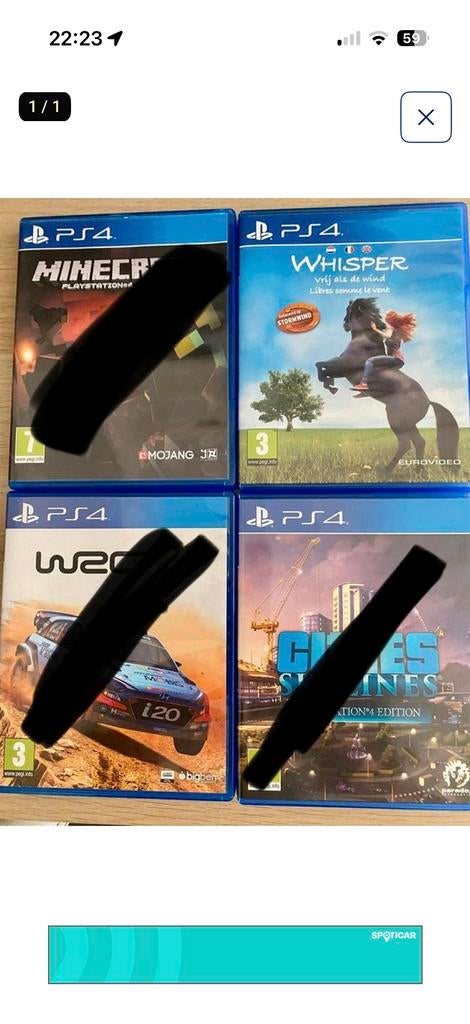 Ps4 spelletjes, Ophalen, Gebruikt