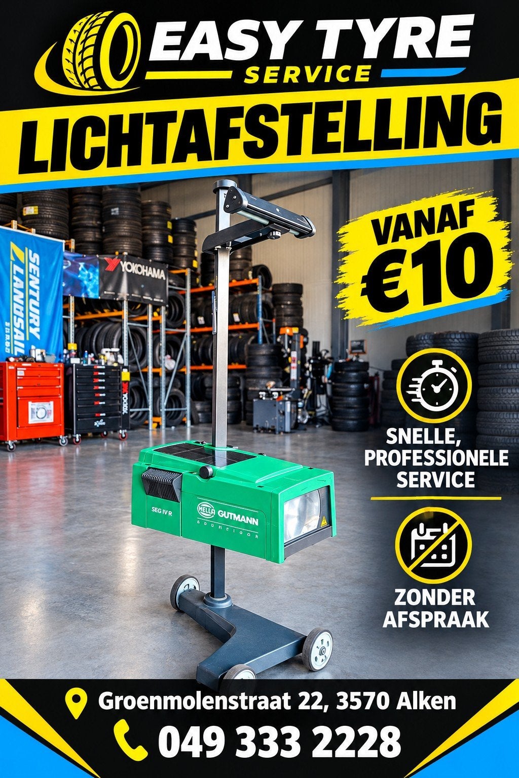 Licht Afstellen voor keuring €10, Ophalen of Verzenden