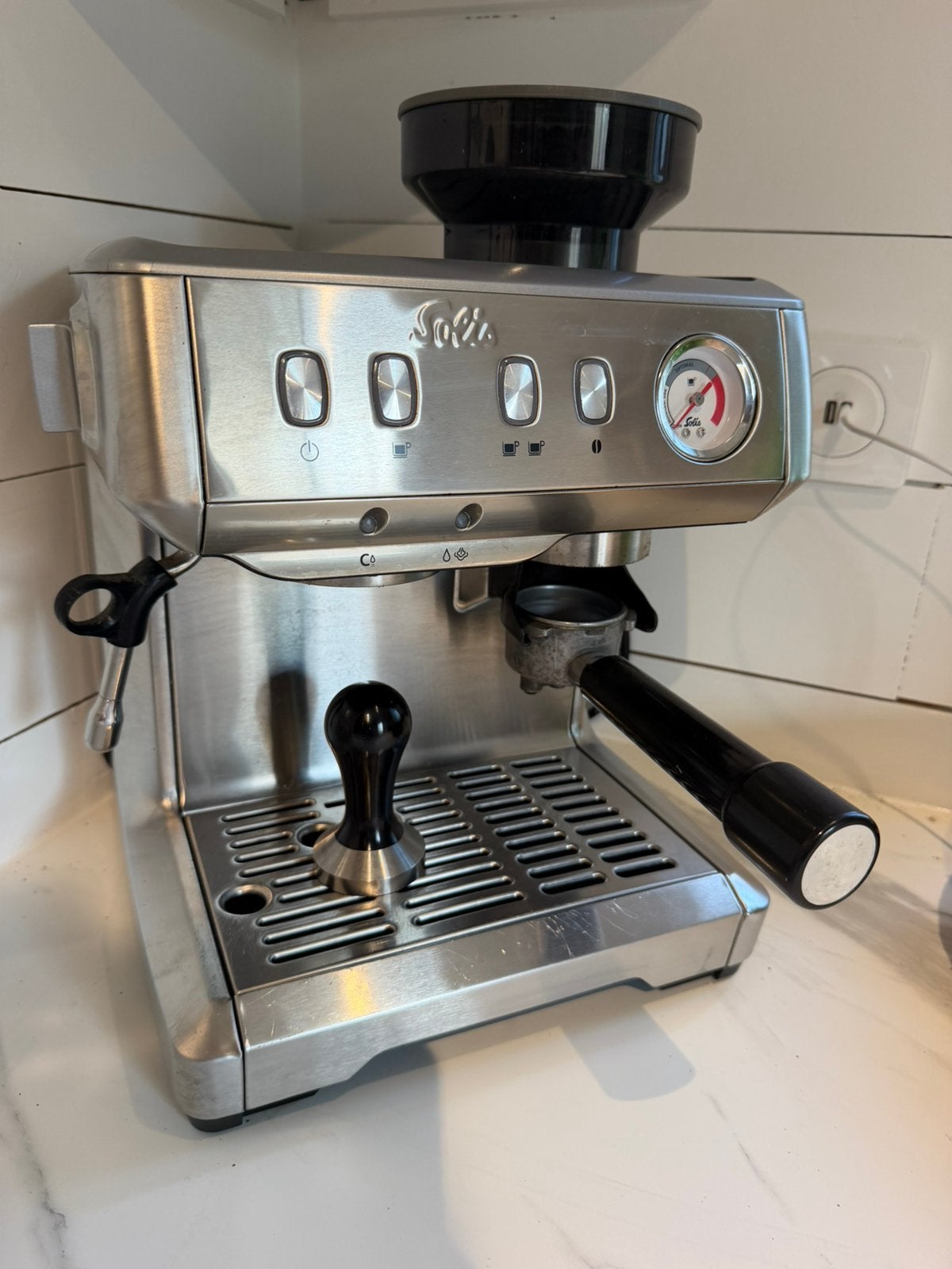 Solis barrista machine expresso café tbe, Elektronische apparatuur, Koffiezetapparaten, Ophalen of Verzenden, Zo goed als nieuw