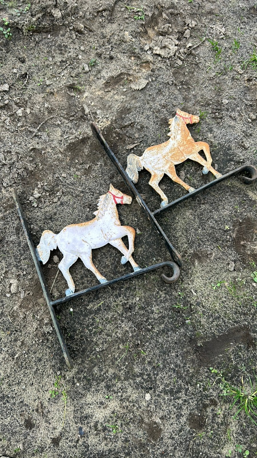 Wanddecoratie met paarden, Tuin en Terras, Ophalen, Zo goed als nieuw