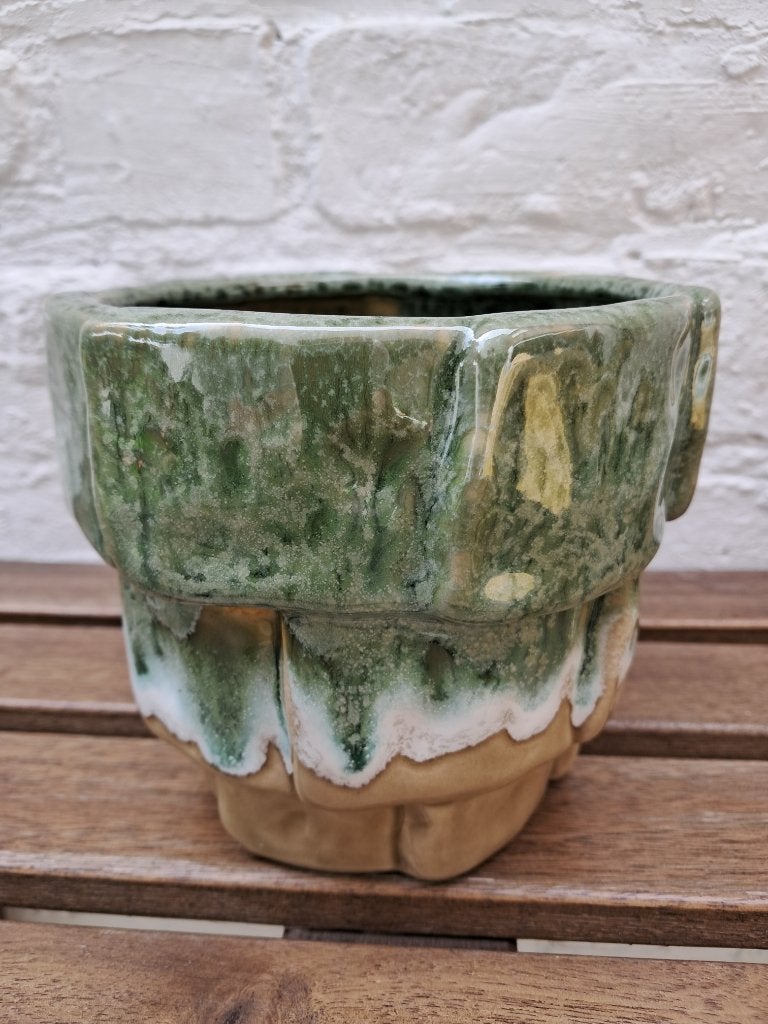 cache pot céramique émaillée style Thulin art Déco, Enlèvement ou Envoi