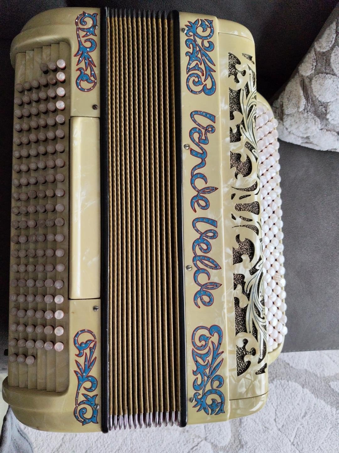 Accordéon haut de gamme Vande Velde 120 basses made Italie., Musique & Instruments, Comme neuf, Accordéon à boutons, 96 basses