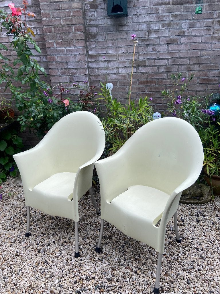 2 aparte tuinstoelen Philippe Starck Lord Yo Driade i.g.st., Enlèvement, Utilisé, Plastique