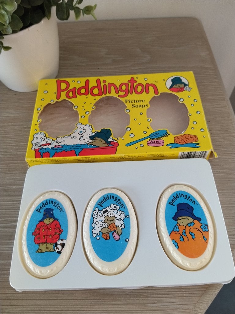 3 stukken zeep Beertje Paddington 1994 in verpakking, Collections, Collections Autre, Enlèvement ou Envoi, Comme neuf