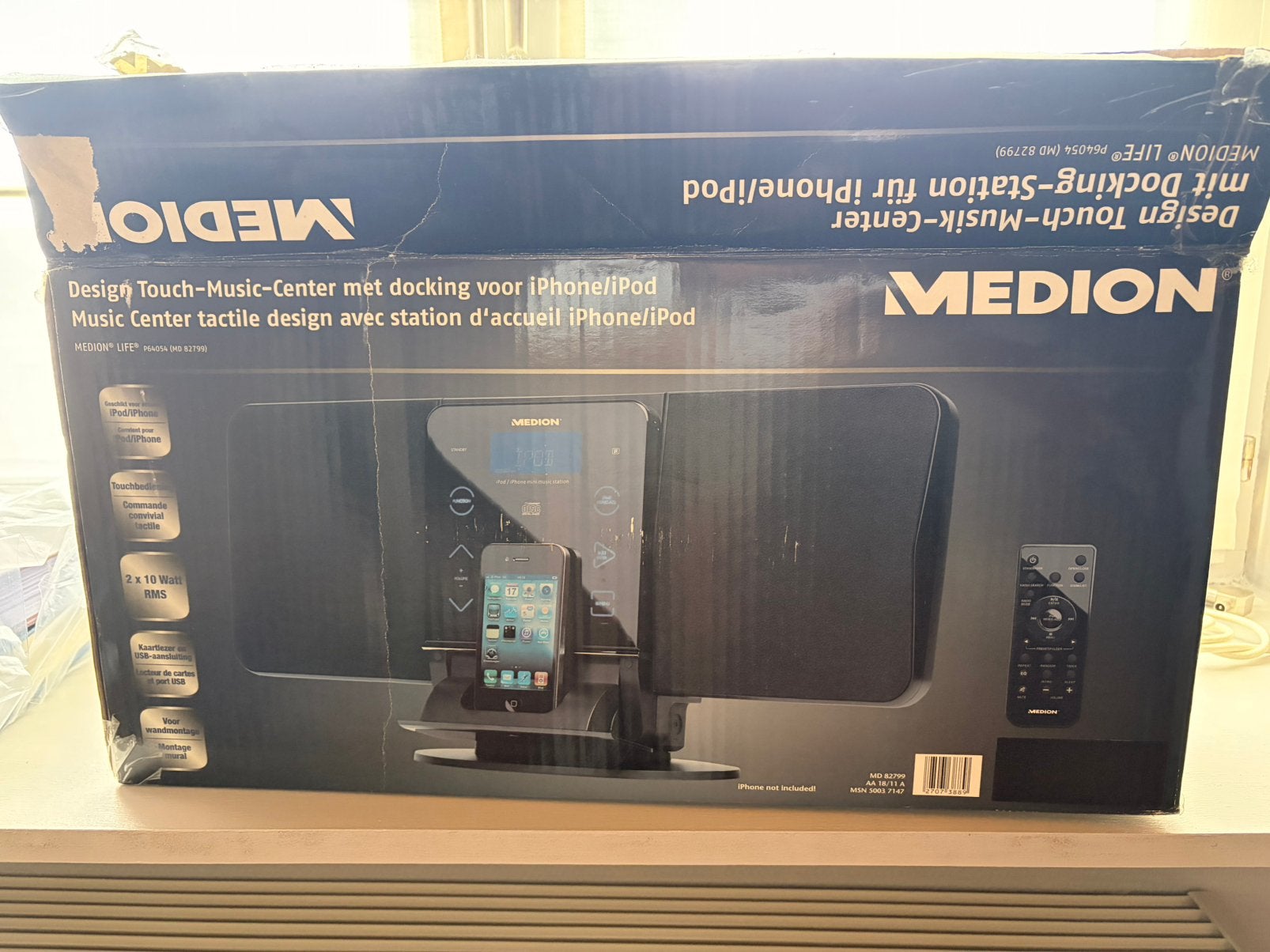 Medion docking / box met CD speler, Ophalen