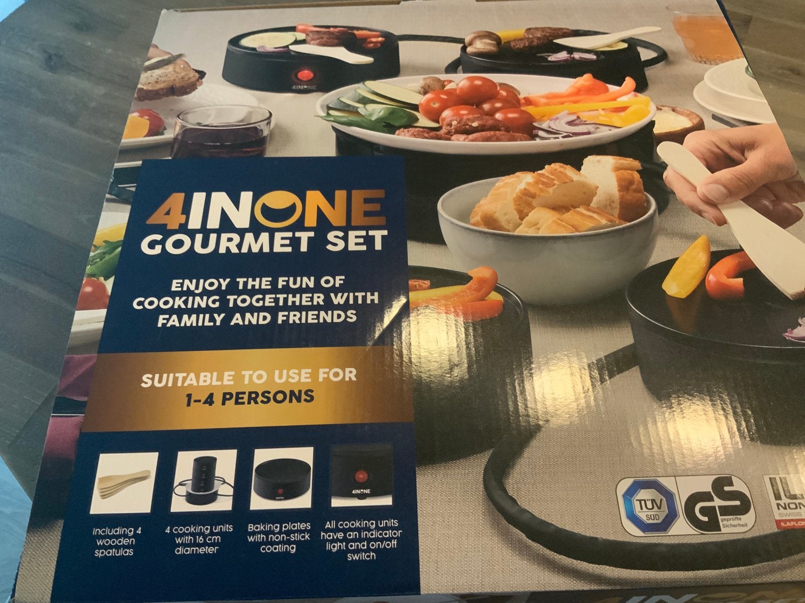 4 in one gourmet set, Elektronische apparatuur, Ophalen, Zo goed als nieuw