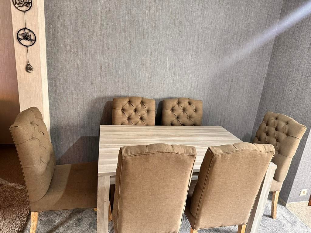 6 stoelen met tafel, Tuin en Terras, Ophalen
