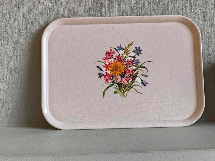 Retro dienblad, melamine, Verzamelen, Ophalen of Verzenden