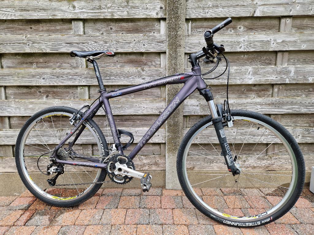 Mountainbike Thompson, Fietsen en Brommers, Fietsen | Heren | Sportfietsen en Toerfietsen, Gebruikt, 26 inch, Velgrem, Meer dan 20 versnellingen