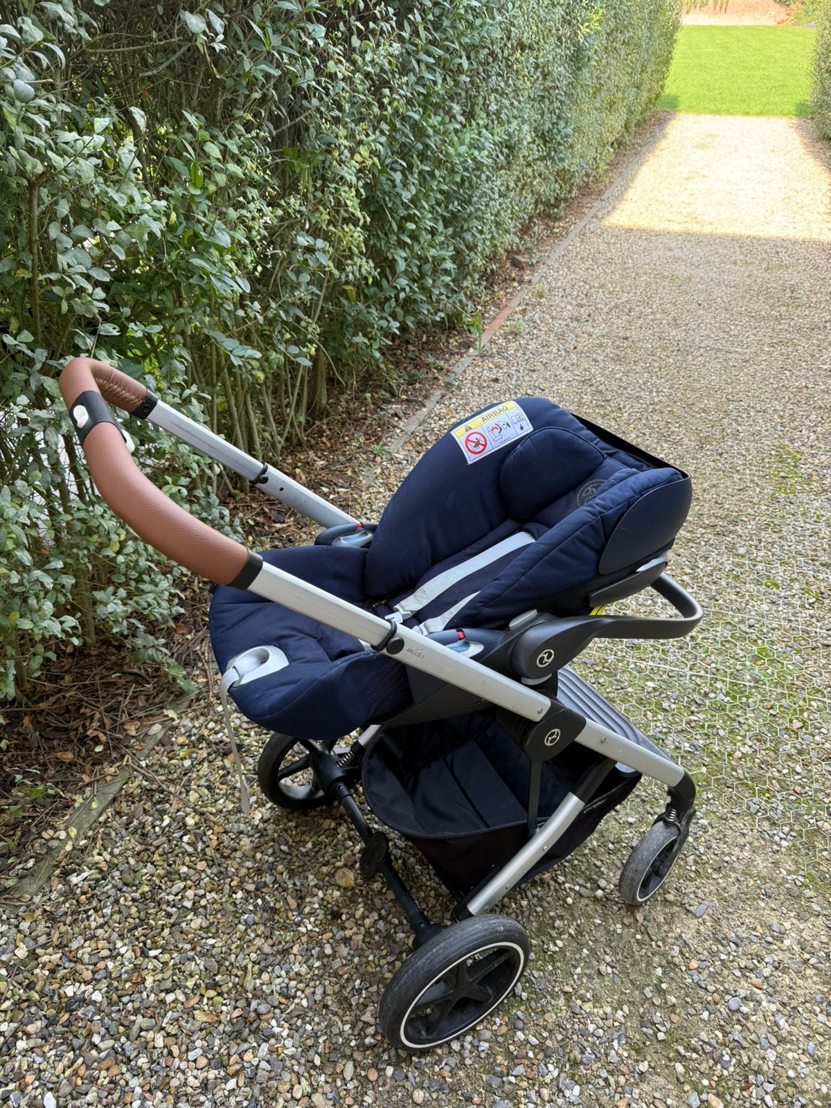 Ensemble poussette Cybex Balios + base isofix voiture, Autres marques, Avec siège auto, Enlèvement, Utilisé