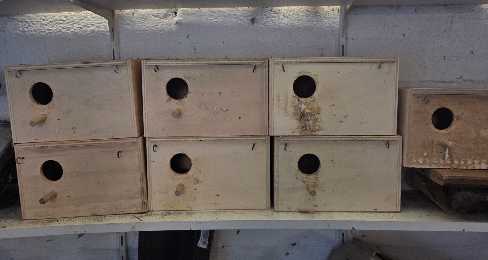 Ficheri nestkasten, Dieren en Toebehoren, Ophalen, Gebruikt, Hout, Broedkooi of Kweekkooi