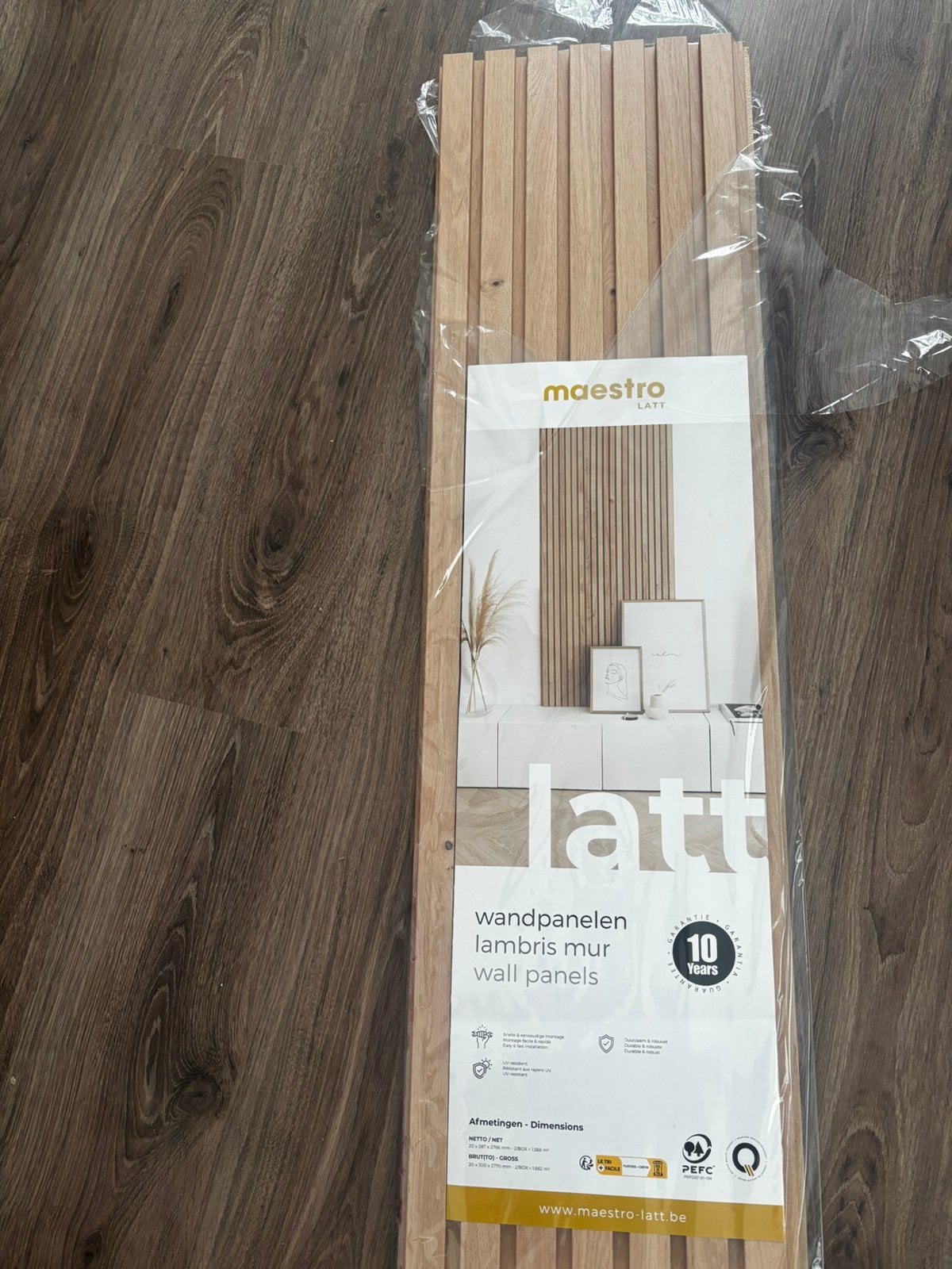 Akoustisch Wandpaneel Maestro Latt (1 plank), Enlèvement, 150 cm ou plus, Autres types, Bois