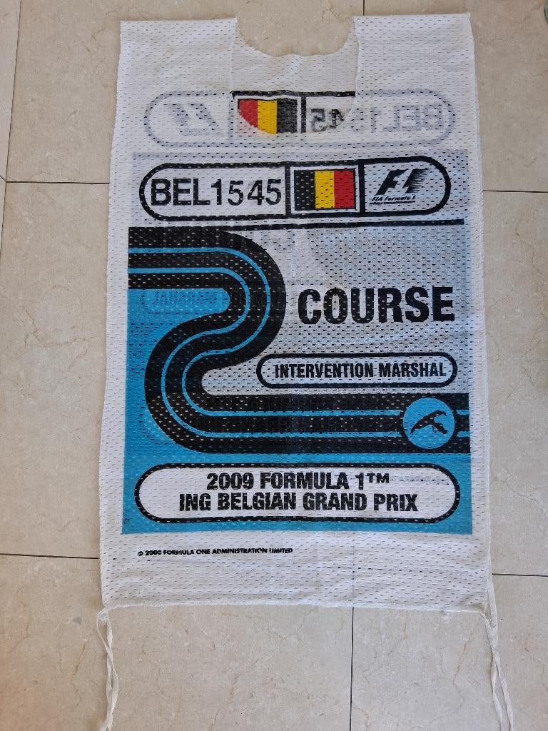 F1 rare chasuble Spa-Francorchamps 2009., Verzamelen, Ophalen of Verzenden, Gebruikt, Overige typen, Voir photo