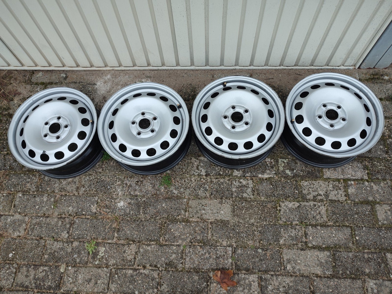 4 stalen velgen vw 16 inch, 16 pouces, Enlèvement, Utilisé, Jante(s)