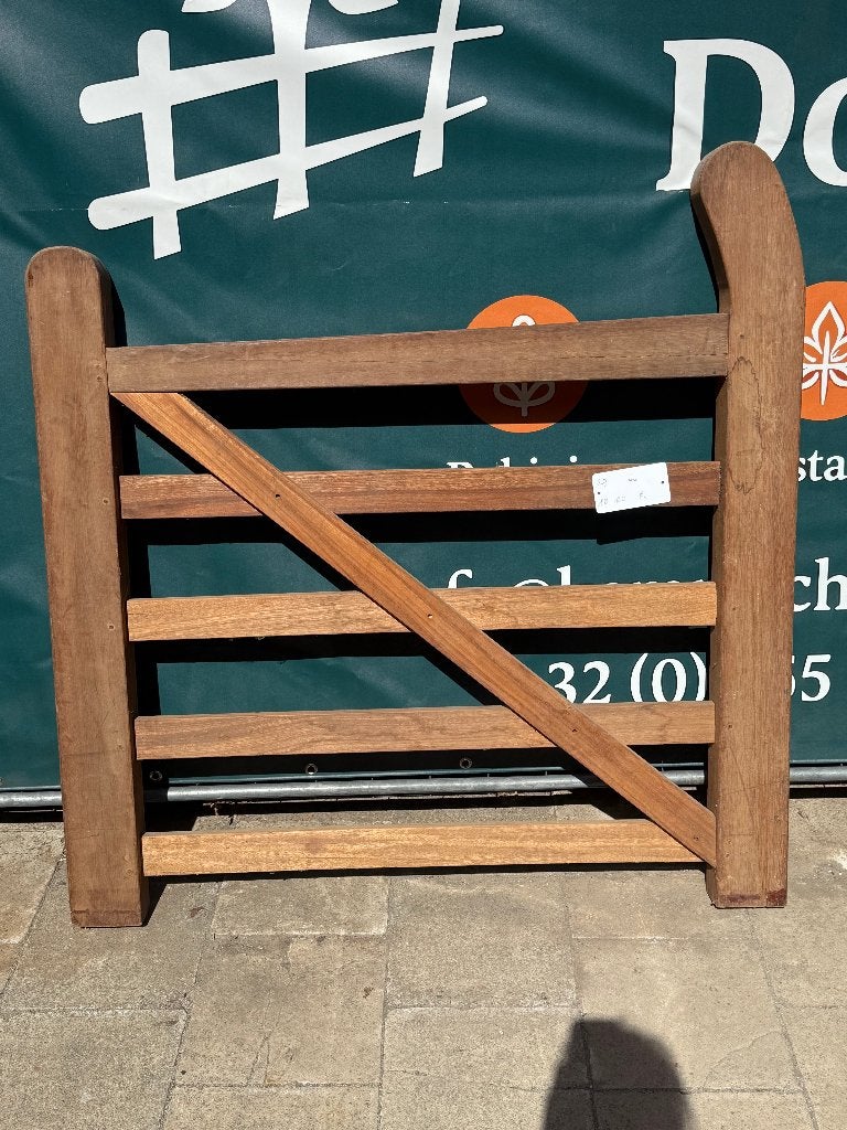 hardhouten poort, Ophalen, 100 tot 150 cm, 100 tot 150 cm, Nieuw