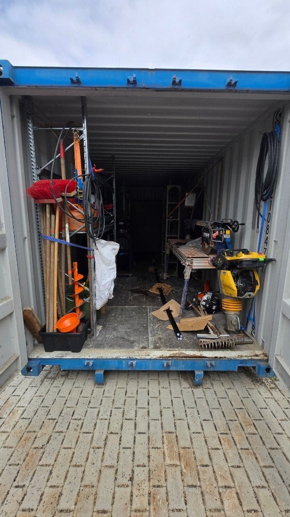 Container 20 pieds sur châssis équipé, Enlèvement