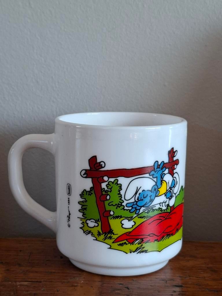Mokken en glazen van de Smurfen uit de Jaren '80, Ophalen