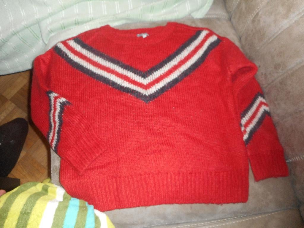 rood warme trui jbc maat 146, Kinderen en Baby's, Kinderkleding | Maat 146, Gebruikt, Meisje, Trui of Vest, Ophalen of Verzenden