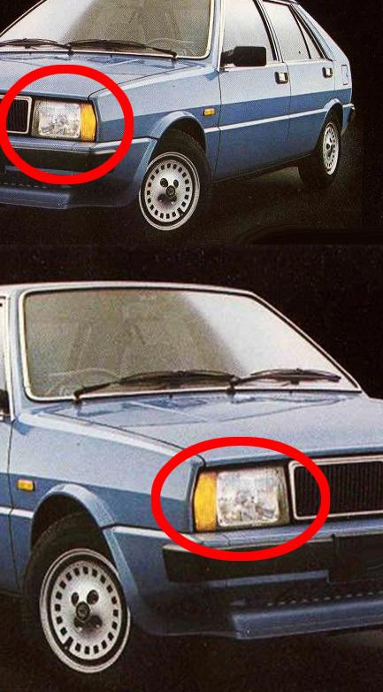 2 COMPLETE KOPLAMPEN LANCIA DELTA, Auto-onderdelen, Verlichting, Ophalen of Verzenden, Lancia