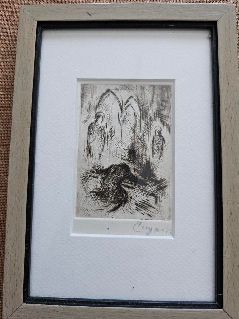 Cuypers Frans (1906-1992 ) Ets gesigneerd, Ophalen of Verzenden, Ets, Gesigneerd