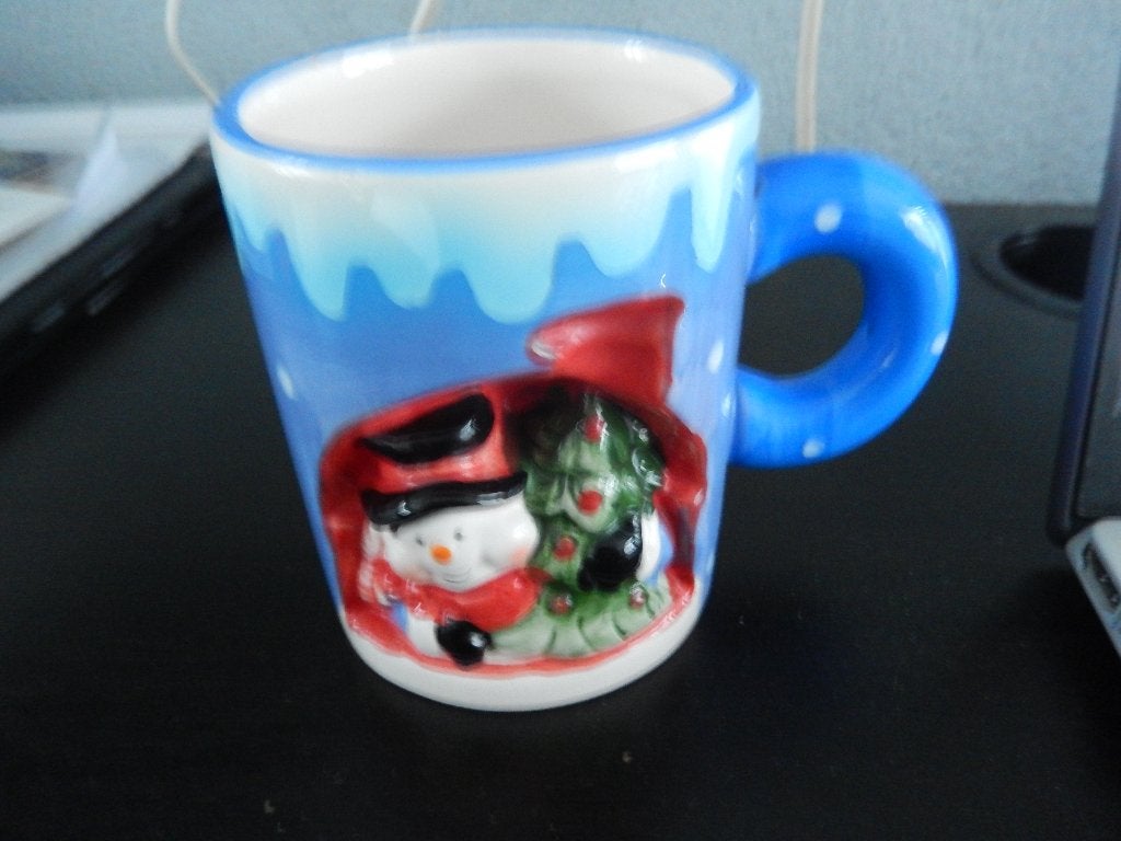 2 kerst bekers (zgan), Ophalen of Verzenden, Zo goed als nieuw