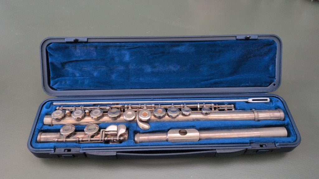 flûte, Musique & Instruments, Enlèvement, Utilisé, Flûte traversière, Avec valise ou sac