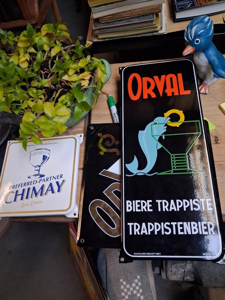 Plaque en émail Orval, Enlèvement ou Envoi