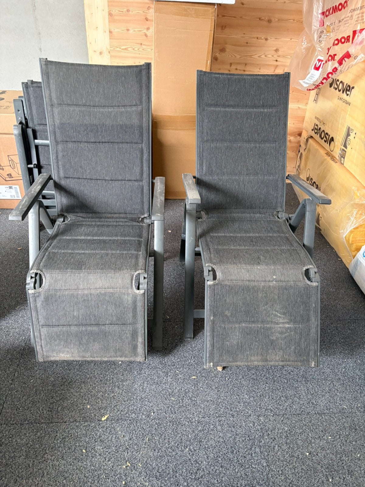 4 chaises de jardin, Jardin & Terrasse, Enlèvement, Comme neuf, Aluminium, Ajustable
