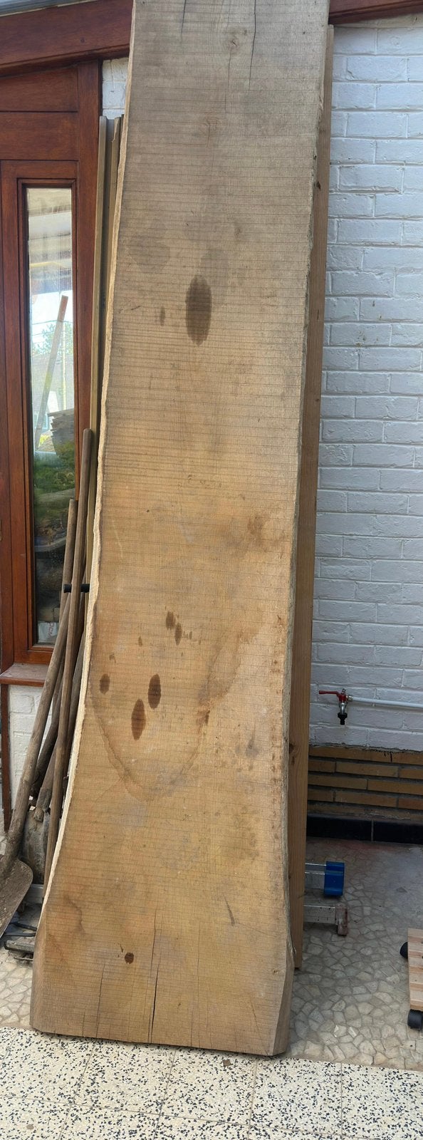 Planche chene 3m x 60cm x 5cm, Jardin & Terrasse, Enlèvement, Comme neuf