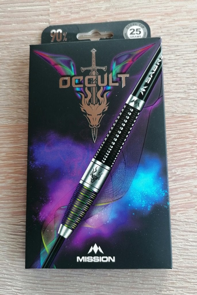 Mission Occult Darts Black & Coral 90% 25 Gram., Ophalen of Verzenden, Zo goed als nieuw, Pijlen