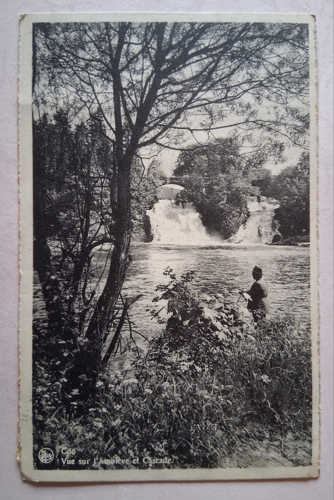 vintage Postkaart Watervallen van Coo, Ophalen of Verzenden