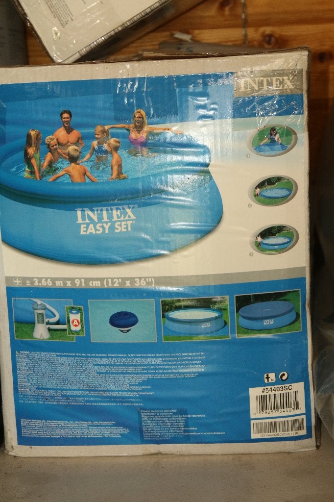 Intex Easy Set rond opblaasbaar zwembad, Tuin en Terras, Zwembaden, Ophalen, Opblaaszwembad, 80 tot 120 cm, Rond