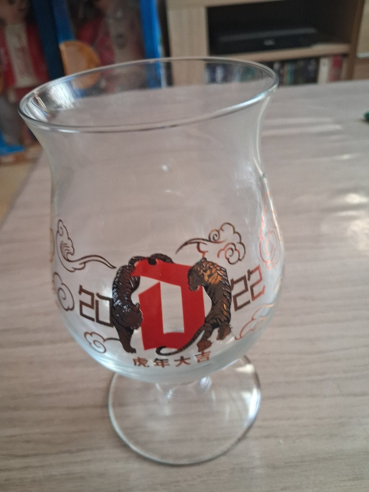 Duvel glas chinees nieuwjaar 2022, Verzamelen, Ophalen of Verzenden, Nieuw, Glas of Glazen, Duvel