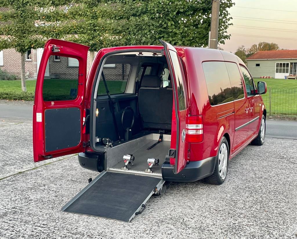 ♿️VW Caddy 2.0TDI Rolstoel Invalide Mindervalide TPMR, Euro 5, Monovolume, Zwart, Electronic Stability Program (ESP)