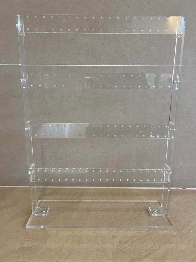 Oorbellen houder in plexiglas 42x32cm, Ophalen, Zo goed als nieuw, Overige kleuren, Overige materialen