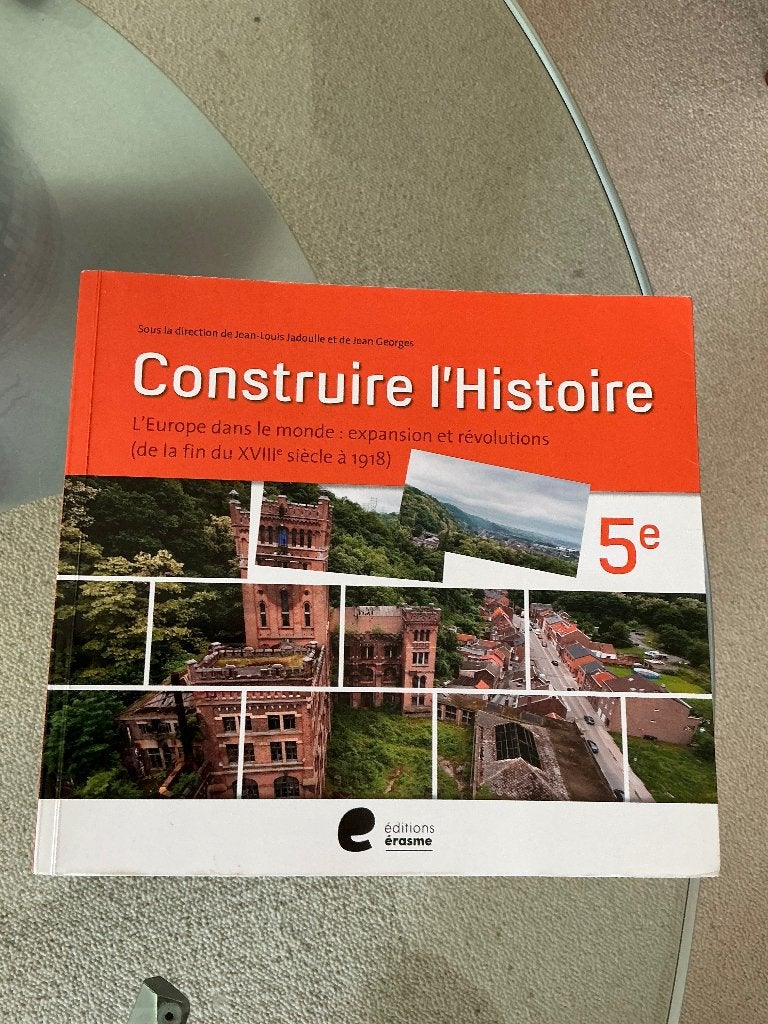 Construire l’Histoire 5è - Erasme TBE, Histoire, Editions erasme, Comme neuf, Enlèvement