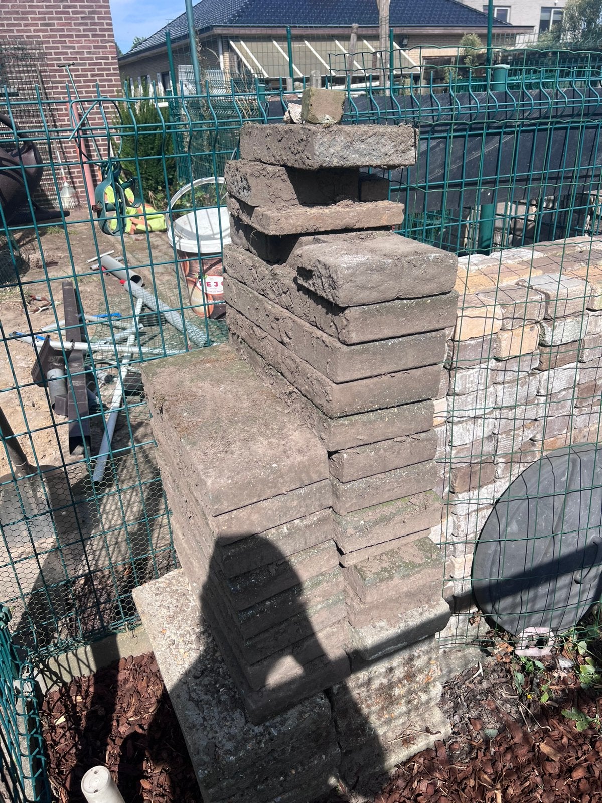 Verscheiden bouwmateriaal, Tuin en Terras, Terrasdelen en Vlonders, Ophalen, Zo goed als nieuw