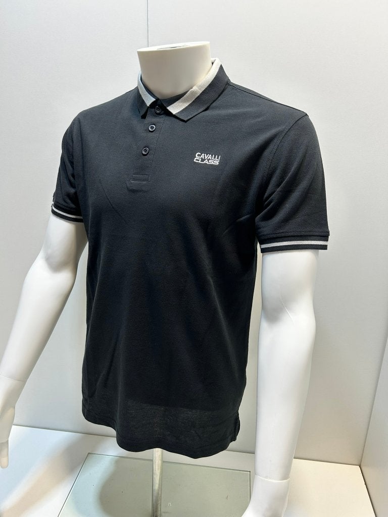 Cavalli Class Polo shirt Heren - Zwart, Vêtements | Hommes, Polos, Neuf, Enlèvement ou Envoi, Autres tailles, Cavalli class