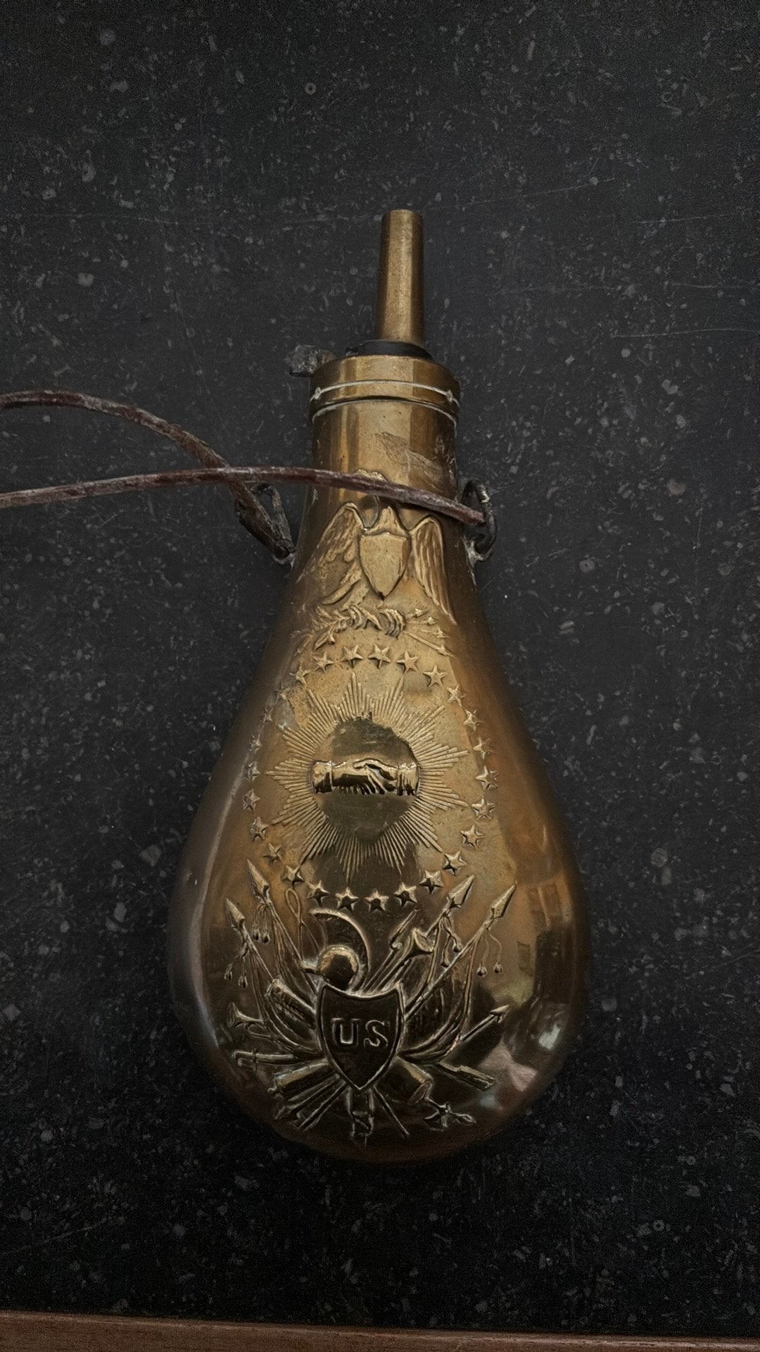 Poire a poudre, Antiquités & Art, Enlèvement, Cuivre